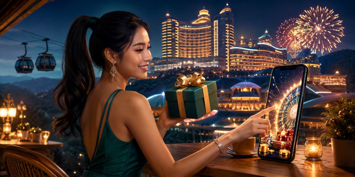 Akses kasino langsung baccarat dari telefon pintar di Genting Highlands Malaysia